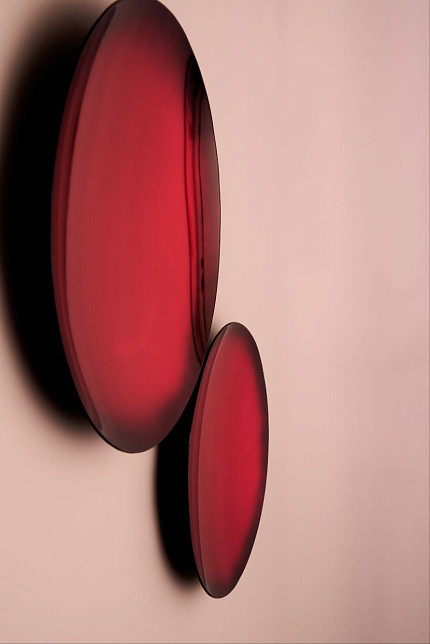 Зеркало декоративное малое, красное, Производство "Частная Резиденция"