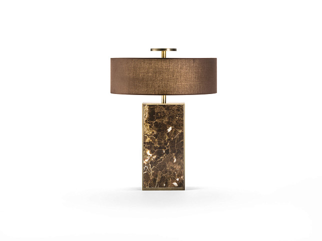 Лампа настольная Diva, мрамор Emperador, Black Tie, Италия