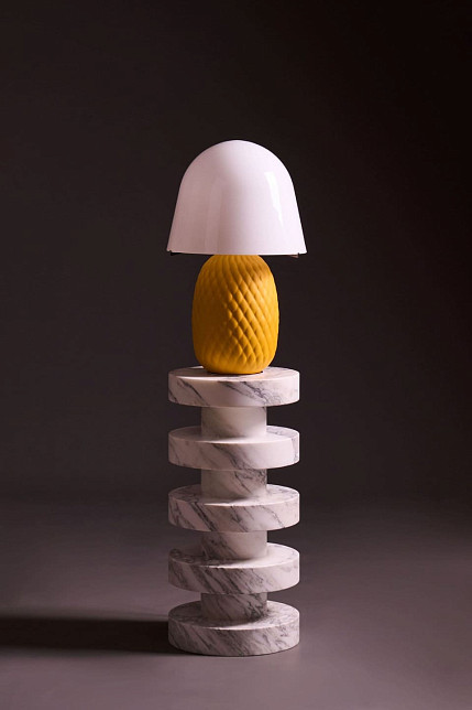 Лампа настольная Pineapple, белый абажур, M.M.Lampadari