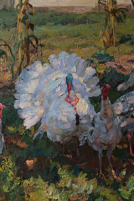 Картина «Индюки», художник Юрий Кротов, 2010 год.