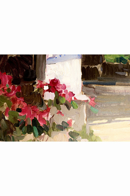 Картина «Цветы на террасе», художник Юрий Кротов, 2008г.