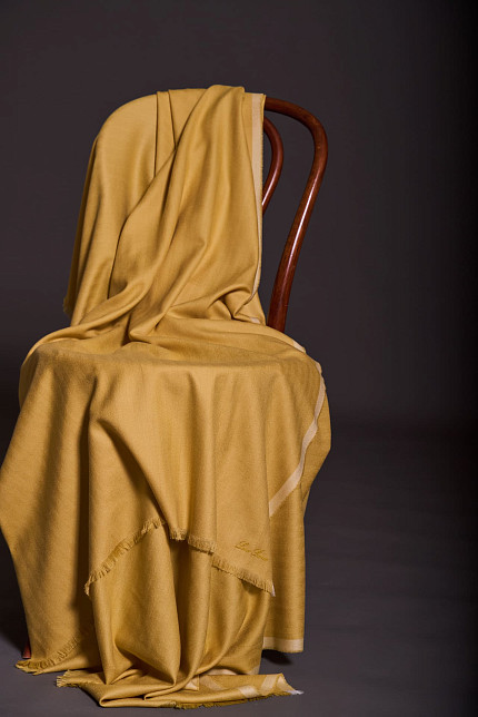 Плед Loro Piana Summer, горчичный