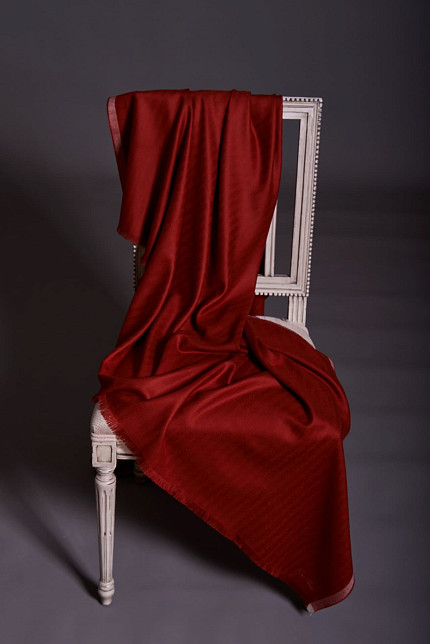 Плед Loro Piana Summer, бордовый