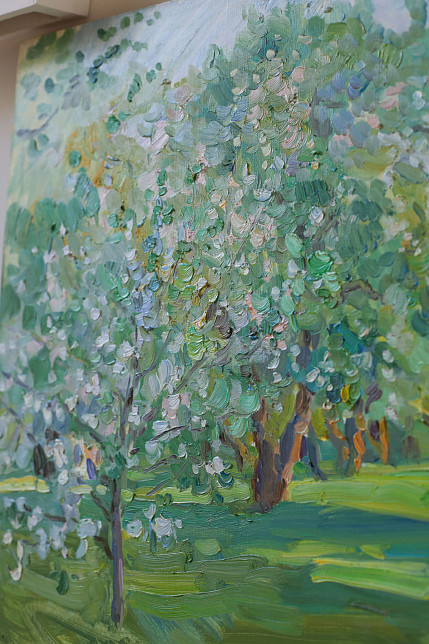 Картина «Дорожка в саду», художник Юрий Кротов, 2023 год.