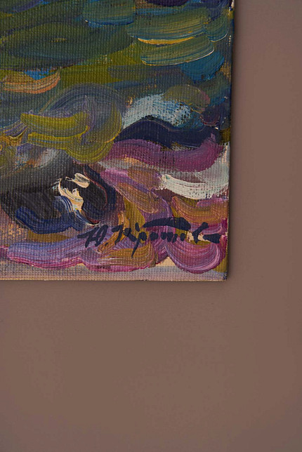 Этюд «Волны и камни», художник Юрий Кротов, 2019 год