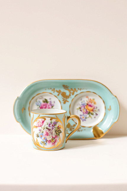 Кофейная пара, фарфор, Лимож, Франция, начало XX века