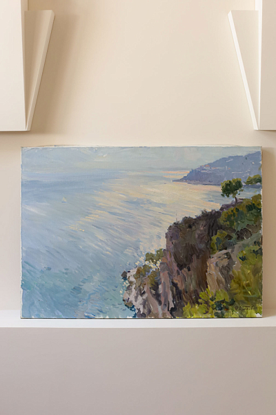 Картина «Серебристый день. Cap-Ferrat», художник Юрий Кротов, 2008 год.