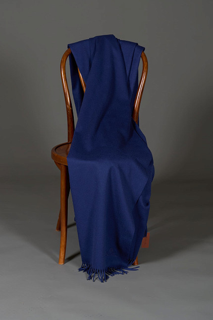 Плед Loro Piana Unito, синий