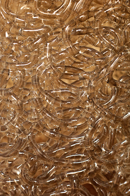 Столик кофейный Macrame, бронзовое стекло, высота 50 см, Fiam