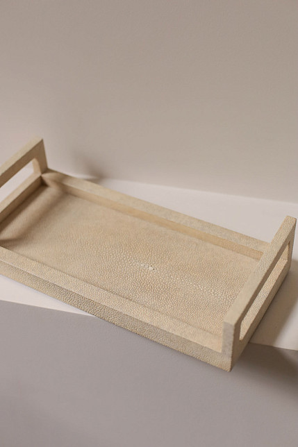 Поднос, кожа ската, Ginger Brown