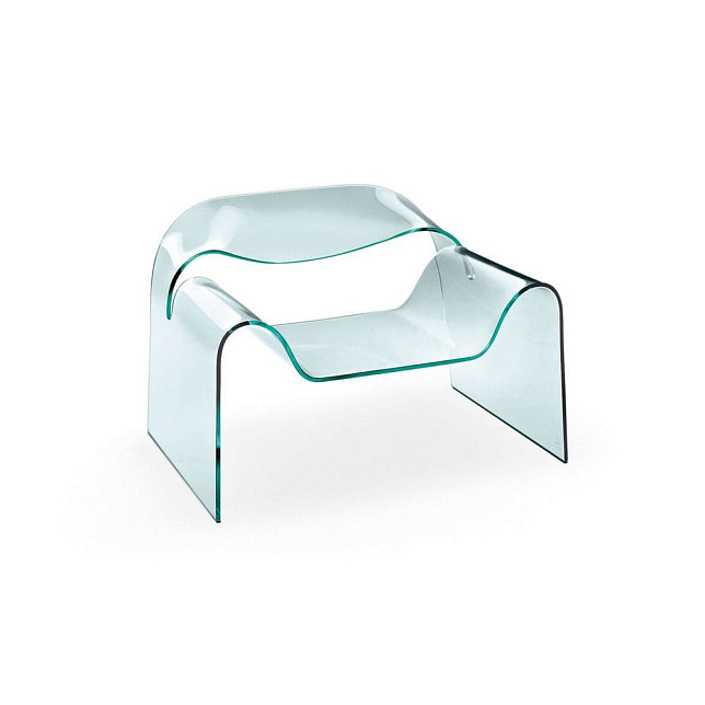Кресло Ghost, прозрачное стекло, Fiam