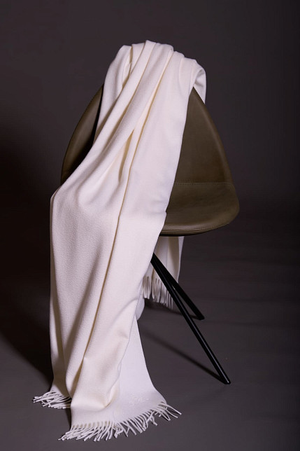 Плед Loro Piana Unito, белый