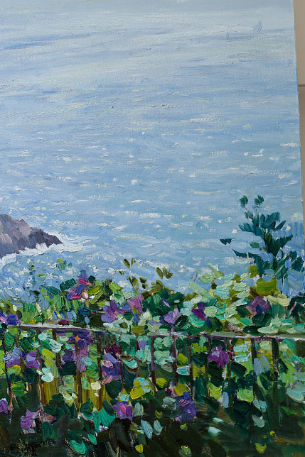 Картина «Вид на море»,  художник Юрий Кротов, 2023 год.