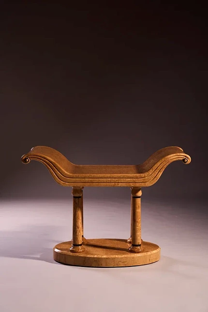 Табуреты парные, карельская береза, эбен, ручная работа, производство "Частная Резиденция"