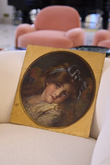 Картина "Головка девушки", по К. Маковскому, экспертиза, Российская империя, первая четверть XX века