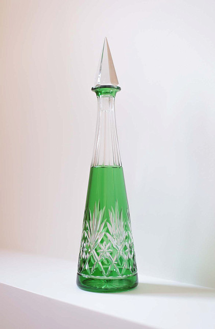 Графин антикварный "Изумруд №1", Saint-Louis, хрусталь, XIX век