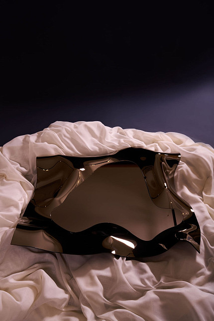 Зеркало Christine Quadr, бронза, Fiam