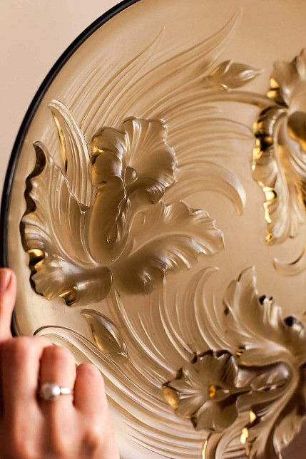 Блюдо декоративное стекло, Verlys, Франция, 1930-1940 гг.