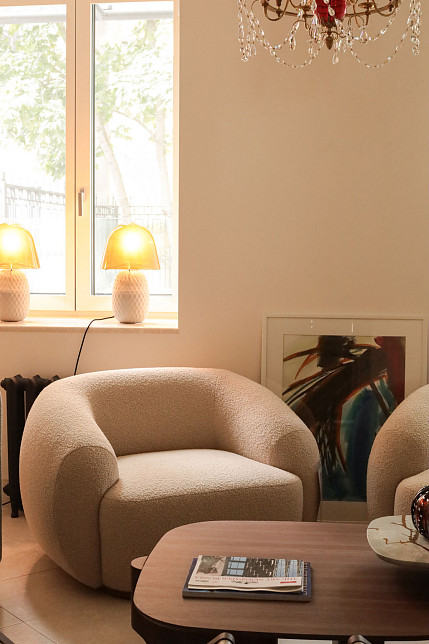 Кресло Coral, бежевого цвета, Paolo Castelli