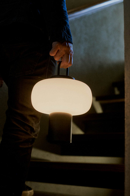 Лампа настольная Nox, черное основание, Astep