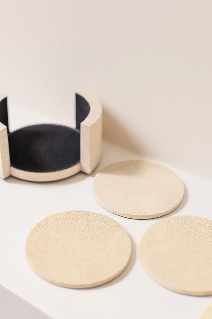 Подставки под горячее из кожи ската, Ginger Brown