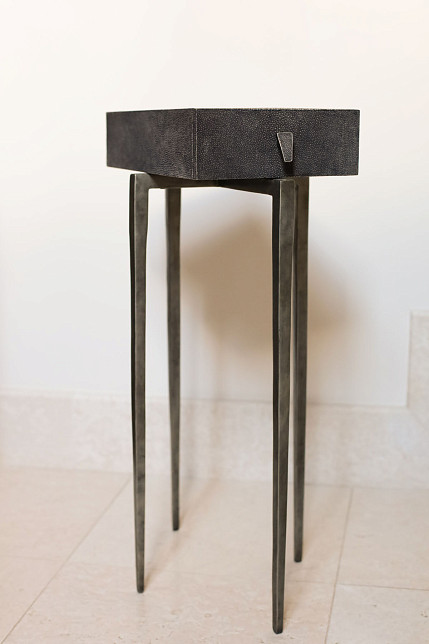 Столик, кожа ската,TB381 ST, Ginger Brown