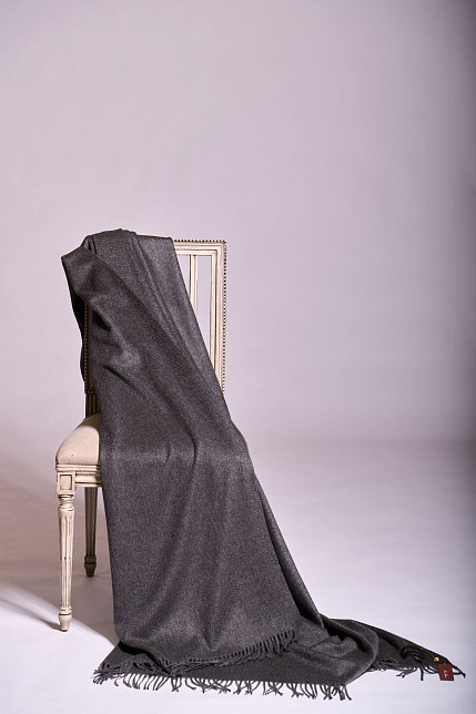 Плед Loro Piana Unito, серый