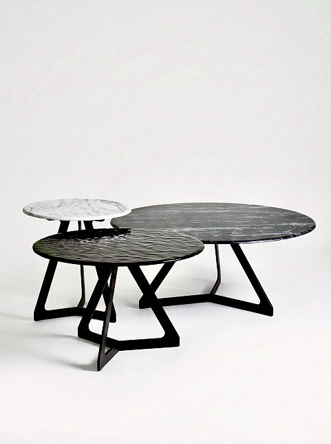 Столик кофейный Lakes, диаметр 50 см, Fiam