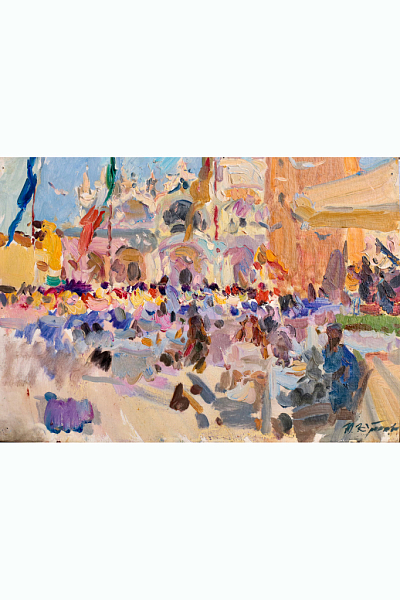 Этюд «Сан-Марко. Венеция», художник Юрий Кротов, 2015 год.