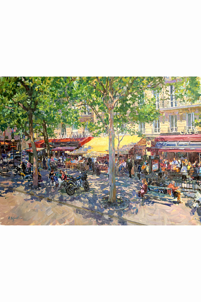 Картина «В Париже», художник Юрий Кротов