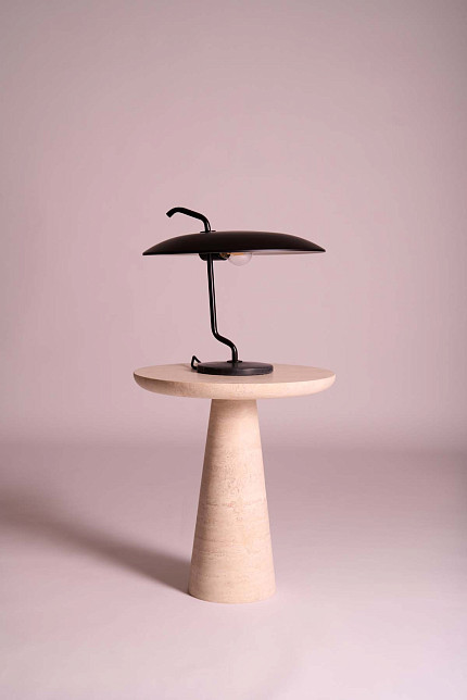 Лампа настольная model 537, основание из черного мрамора, Astep