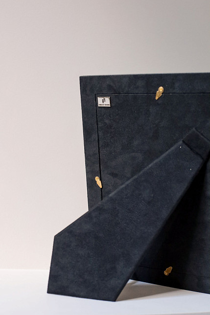 Фоторамка бол., кожа ската, черная, Ginger Brown